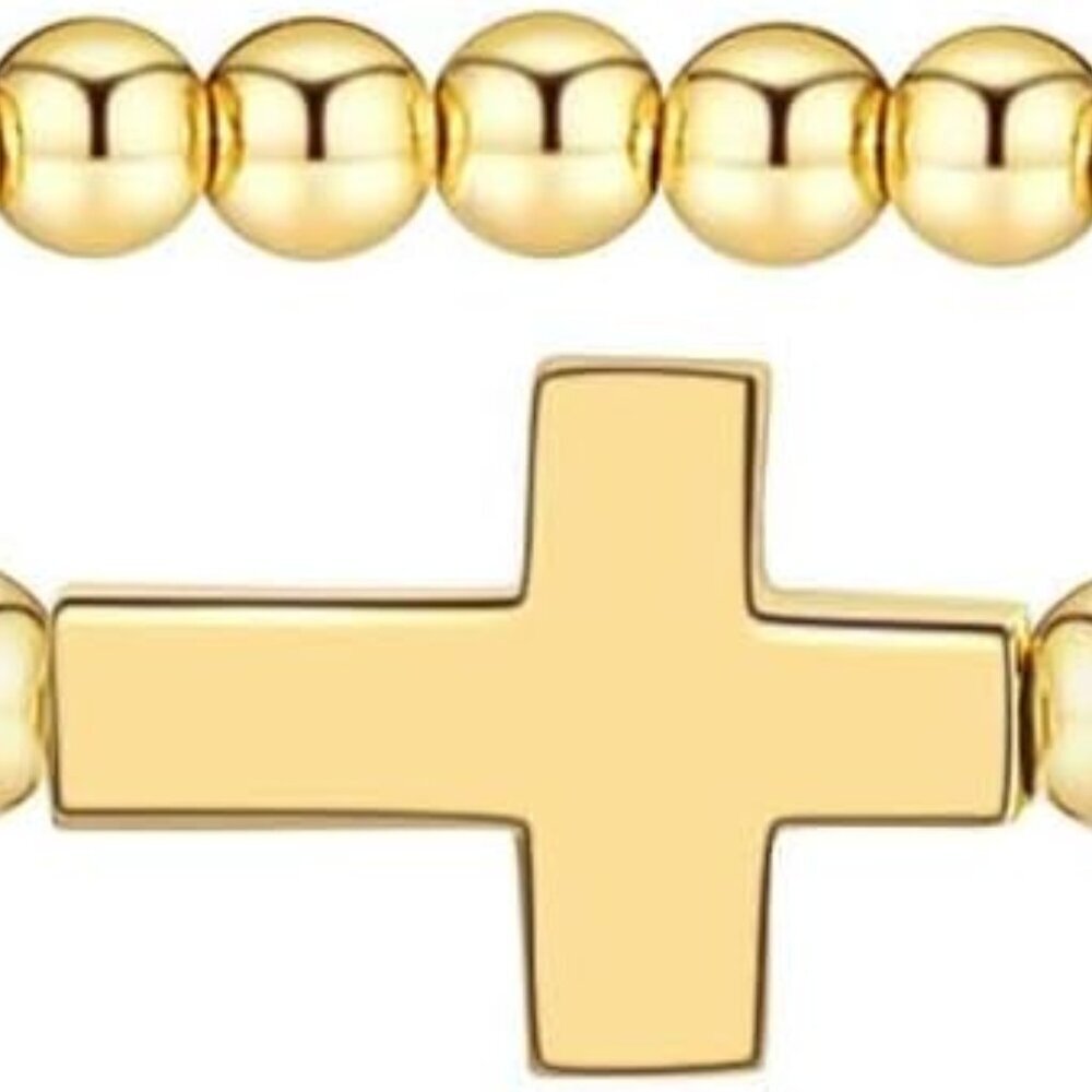 Gold Bracelets For Women 14k Gold Beaded Bracelets Stackable Bracelets For Women